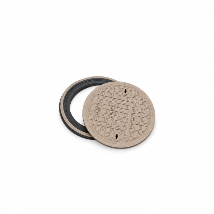 Circular FRP manhole cover for municipal drainage