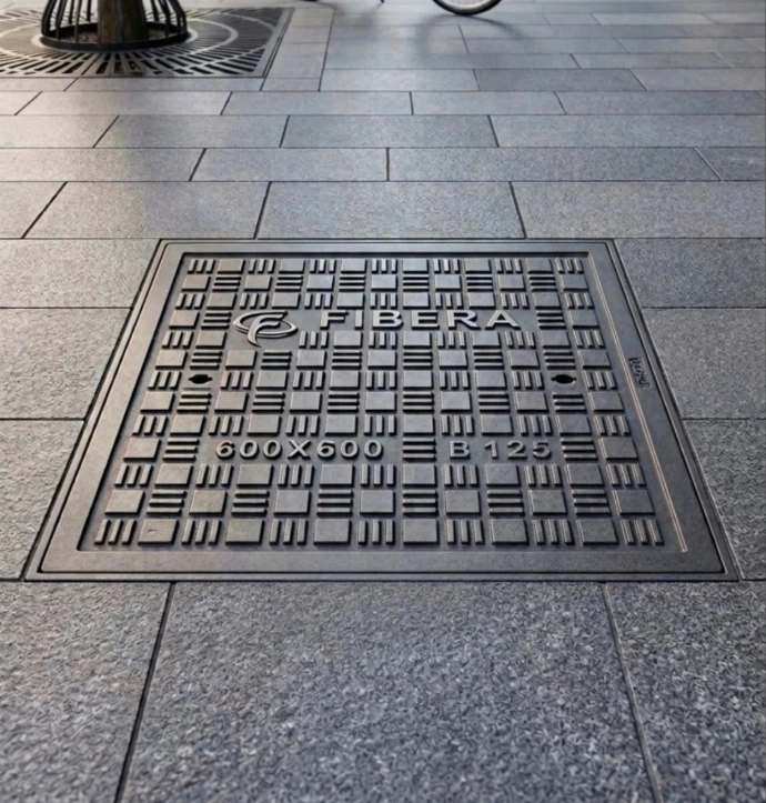 Heavy-duty anti-slip composite cover on walkway